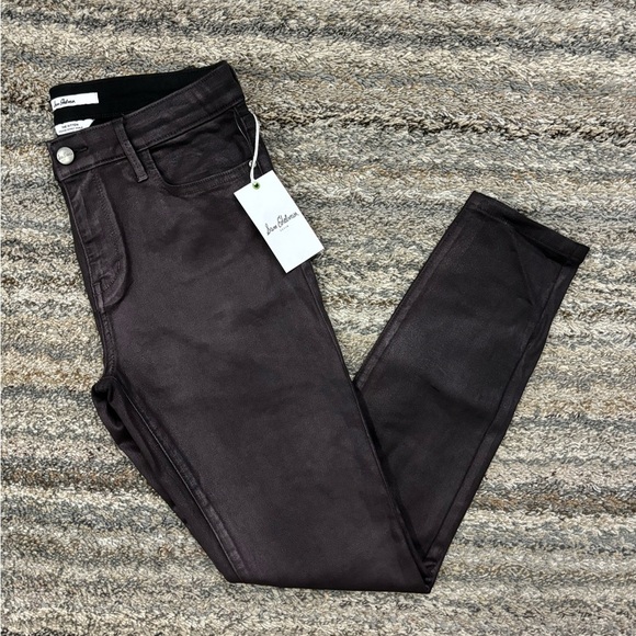 Sam Edelman The Kitten Mid Rise Skinny Ankle Deep Plum Jeans Sz 8/29 NWT - - Picture 11 of 13